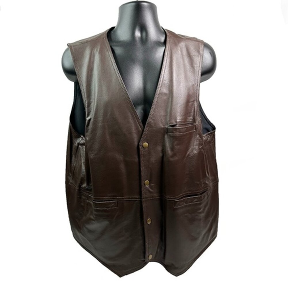 Concealed Carry Vest Genuine Roma Leather  Size XL  New Never Worn! Left/Right